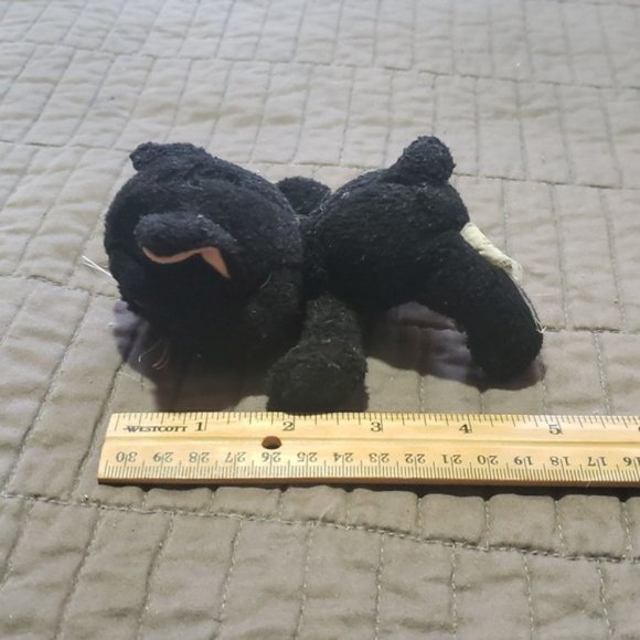 Two stuffed Animal-Dalmation mom and pup and Russ Berrie Black kitty Shadow - Picture 6 of 7